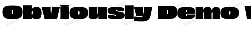 Obviously Demo Wide Semi字体转换